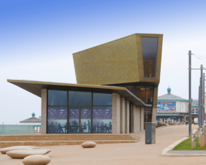 Architette Rimex, Blackpool Festival House, inox Gold 6WL