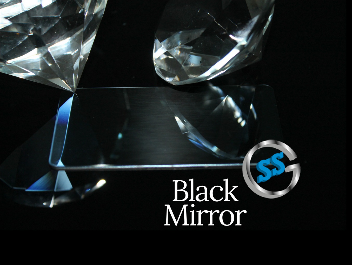 Inox colorato galvanico ColourTex Black Mirror, inox elettro-colorato black mirror, inox colorato nero a specchio