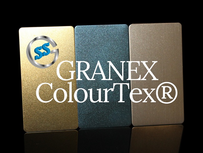 Varianti elettro-colorate ColourTex Granex, inox micropallinato colorato galvanico, inox elettro-colorato Granex