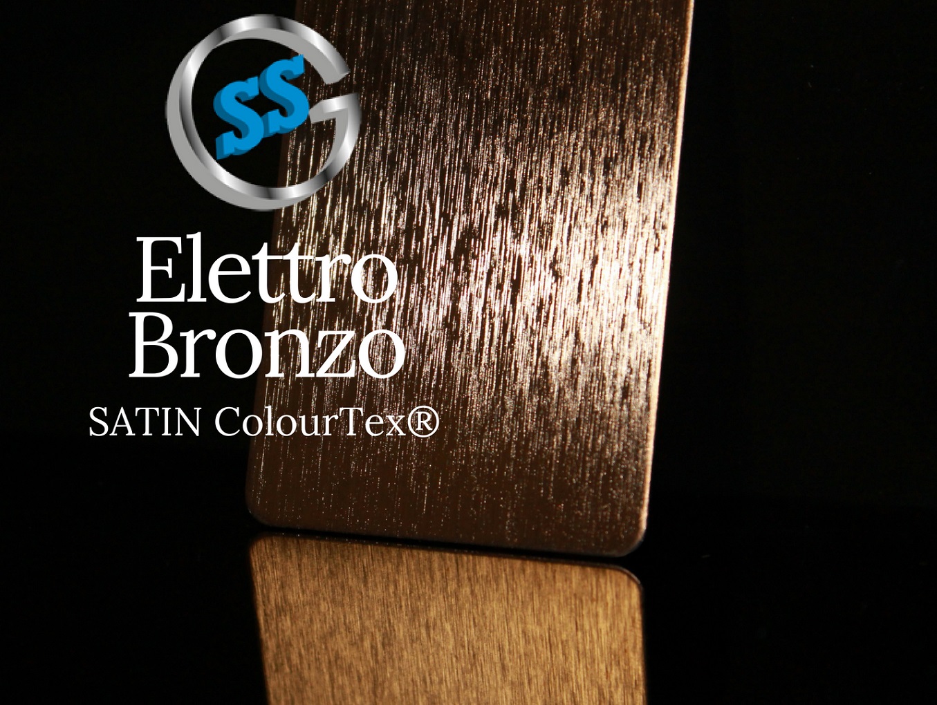 Inox elettro-colorato ColourTex Bronze Satin, inox satinato colorato galvanico bronzo, inox Bronze satin