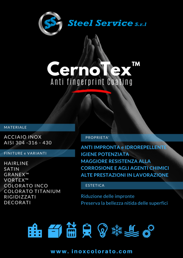 cernotex lamiere inox anti impronta AFP