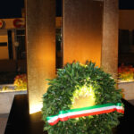 Monumento in ricordo alle vittime di Covid-19 di Codogno acciaio inox colorato galvanico inox Rosy Gold Granex inox Rosy Gold 9EH
