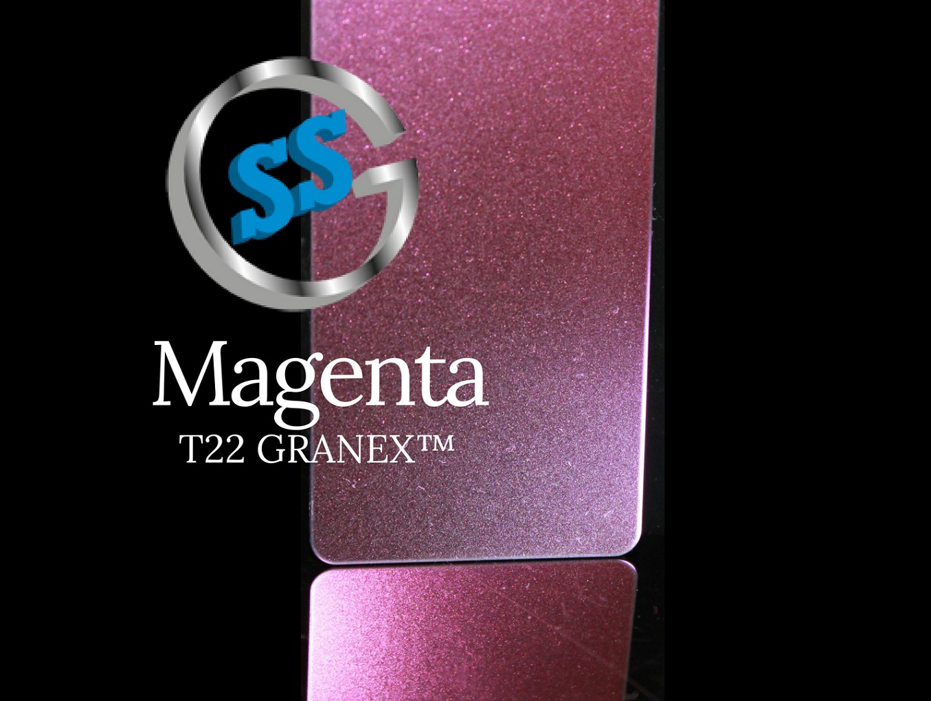 Inox colorato T22 Titanium Magenta Granex, inox micro pallinato colorato T22 magenta