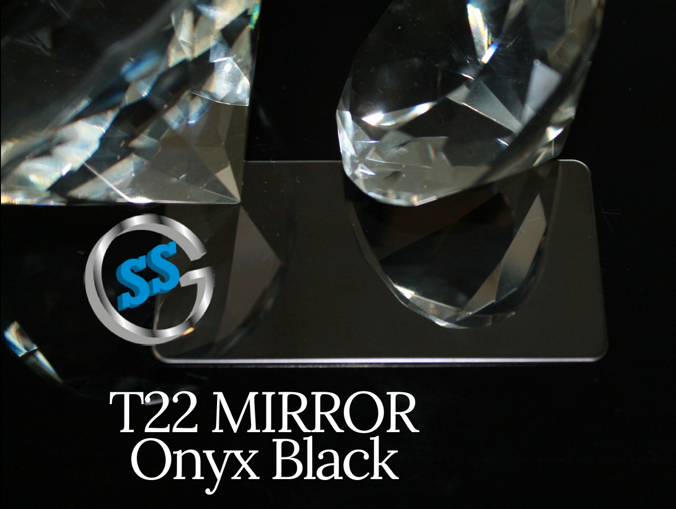 Inox T22 Titanium Onyx Black Mirror, inox colorato titanio nero a specchio