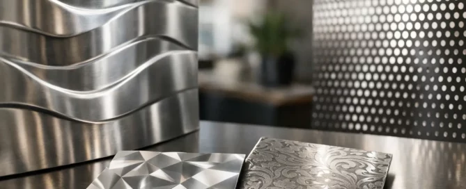Acciaio inox decorato per superfici distintive