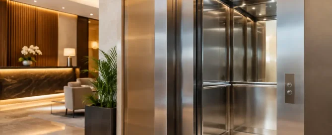 Ascensore inox alberghiero per hotel distintivi