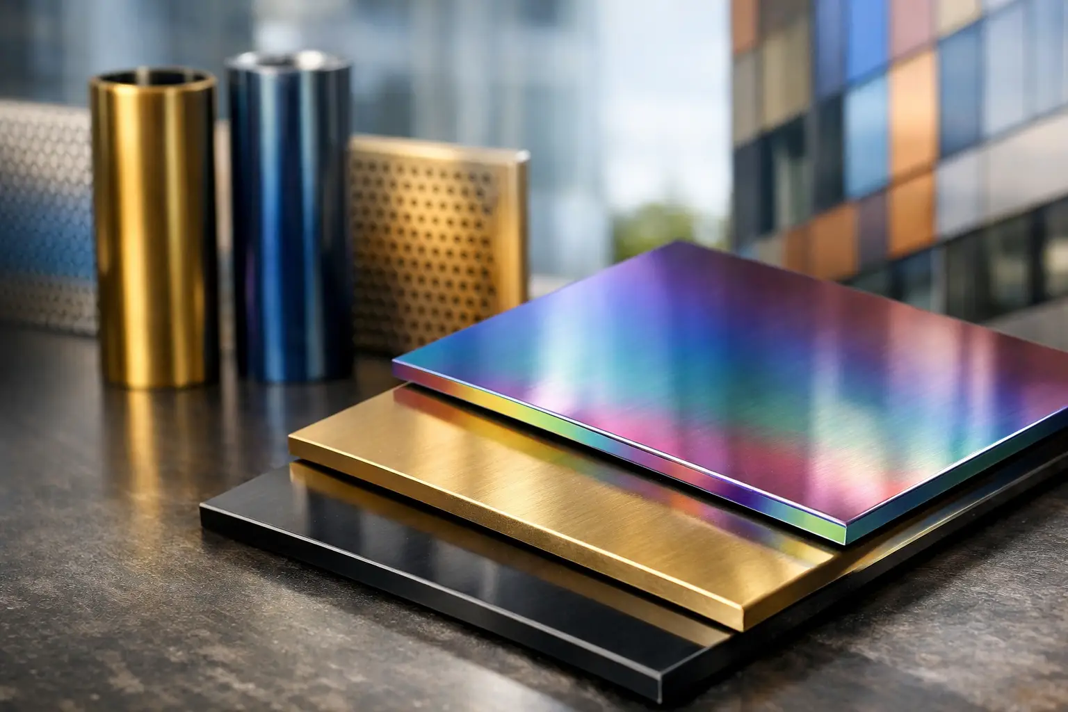 Colorazione galvanica inox: estetica che dura