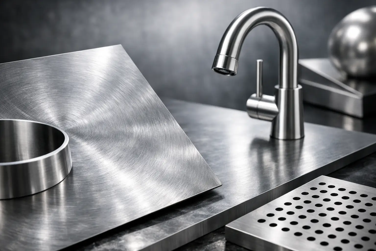 Finitura Granex Vortex inox per superfici distintive