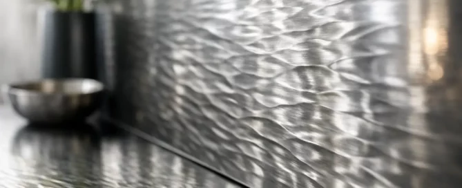 Finitura Water Rhythm inox per superfici distintive