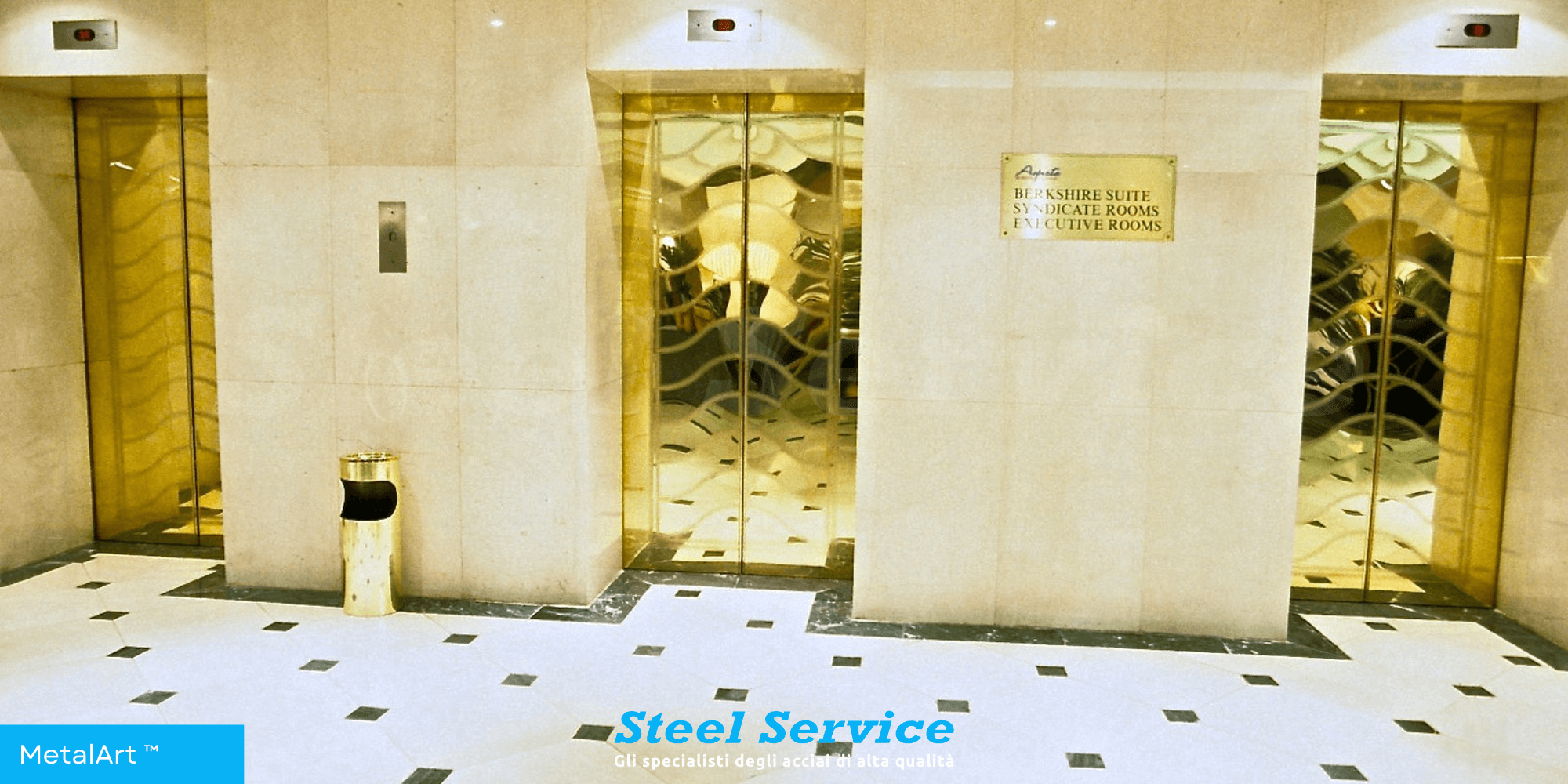 Porte ascensori inox MetalArt, porte ascensori personalizzate