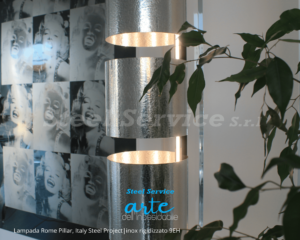 Lampada Rome Pillar by Italy Steel Project - Inox 9EH - inox rigidizzati e colorati arredo design