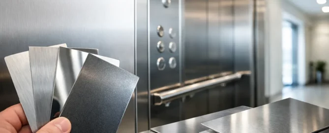 Lamiera inox per ascensori: scelta e finiture