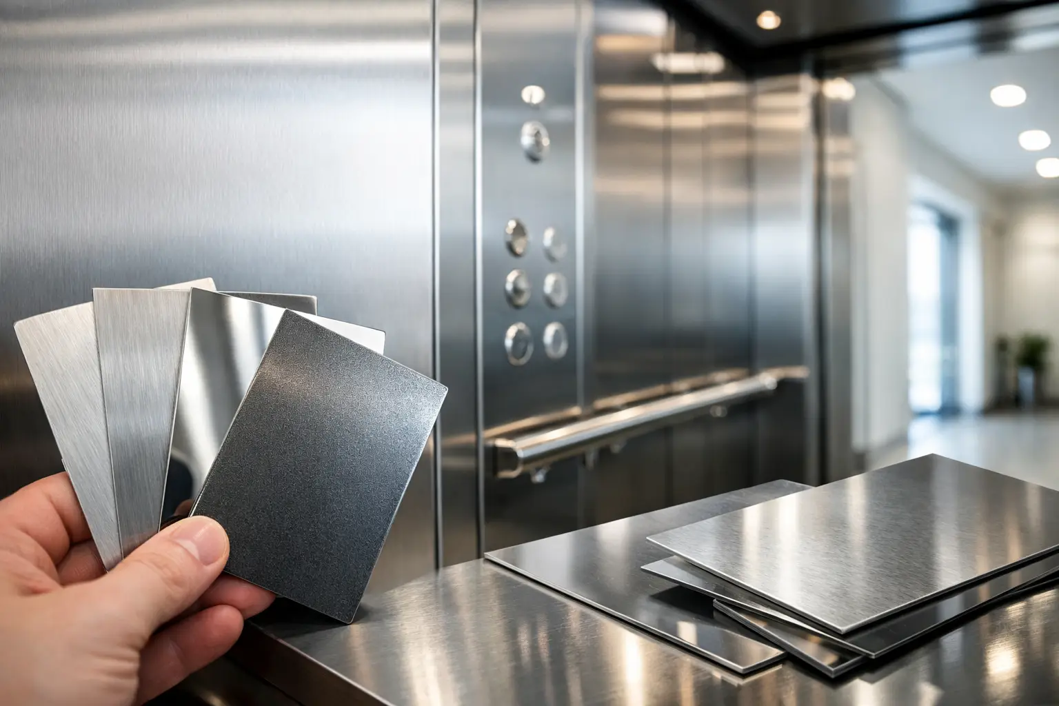 Lamiera inox per ascensori: scelta e finiture