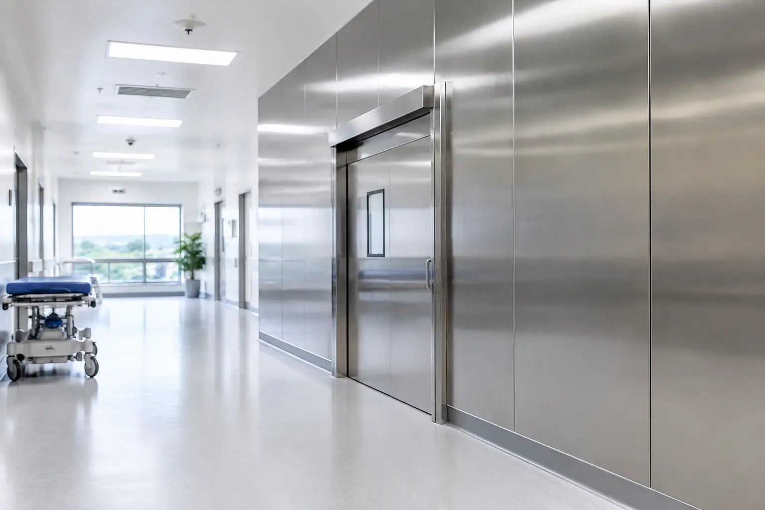 Pareti inox ospedali per spazi sicuri e durevoli